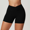 117 Short Ajustado Corte V - Negro