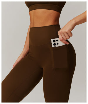 025 Leggings Largos con Bolsas