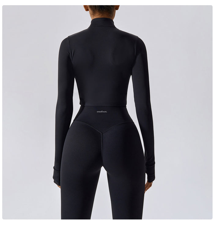 007 Chamarra de Zipper Crop